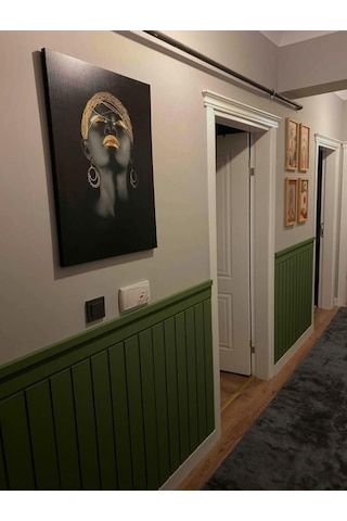 Dekoratif Duvar Paneli Boyanabilir Ahşap 6 Mm Ham Mdf Dekoratif Panel 5 Adet 54 X 103 Cm