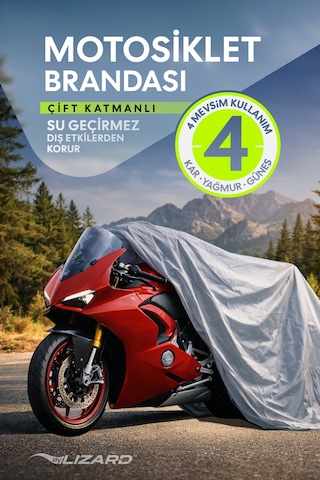 Zontes 350 X Arka Çanta Topcase Uyumlu Su Geçirmez Motosiklet Brandası Motor Branda Lastikli