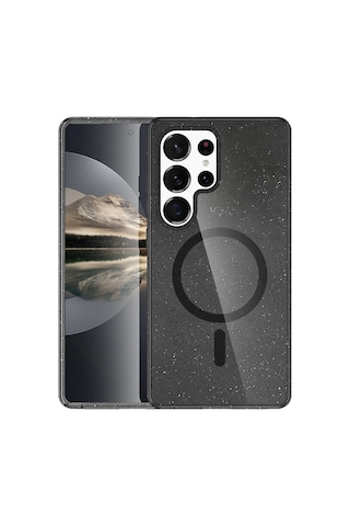 Joko - 371 - Samsung Galaxy Uyumlu S25 Ultra Star Magsafe Kapak - Glblseme - - Siyah Sıyah
