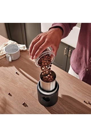 Go 5kbgr100bm Kablosuz Kahve Öğütücü Bataryasız Siyah Siyah