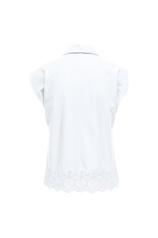 Onllou Lıfe Emb S/s Shırt Ptm Beyaz Renk