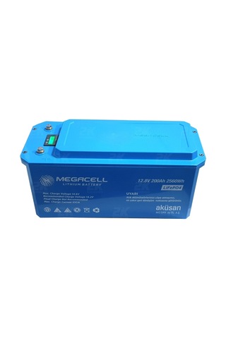 Megacell 12.8v 200ah Bluetooth Lifepo4 Abs Lityum Akü