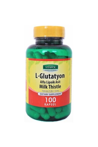 Vitapol L-Glutatyon Alfa Lipoik Asit Milk Thistle 2X100 Kapsül