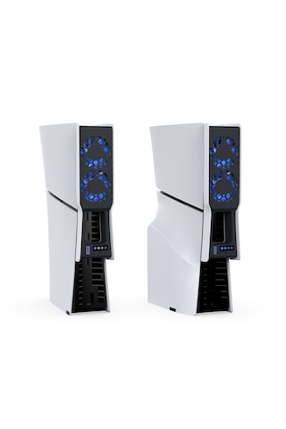 Ps5 Slim / Pro Soğutucu Fan Led Işıklı 3 Kademeli Soğutucu Ve Şarj Standı