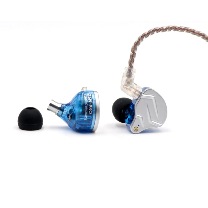 Kz Zsn Pro Mavi Mikrofonsuz 3.5mm Kulak İçi Hibrit Kulaklık Kz-zsn-pro-nomıc-bl