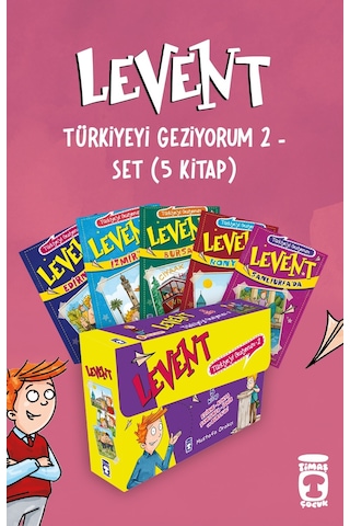 Levent Türkiyeyi Geziyorum 2 Set - 5 Kitap