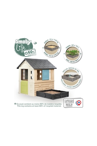 Smoby Life Kum Havuzlu Oyun Evi 810740 Renkli