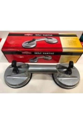 Kristal Ikili Cam Vantuzu Alüminyum Gövde Çiftli 100 Kg 115 Mm