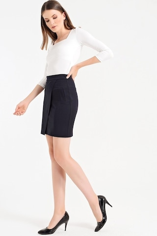 Yüksek Bel Anvelop Etek -