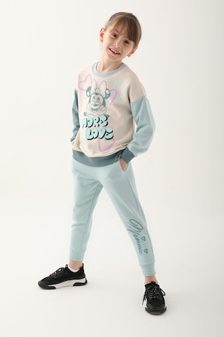 Minnie Mouse Bej Kız Çocuk Eşofman Takımı Bej