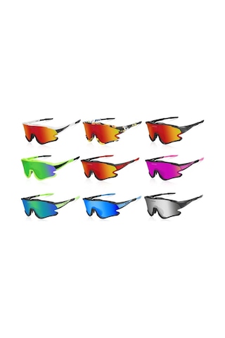 Queshark Polarize Anti-Uv Outdoor 4 Lens Ultra Hafif Spor Motorsi