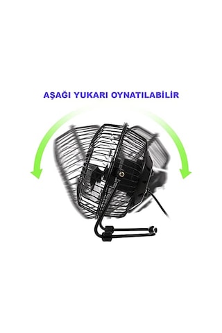 Masa Üstü Usb Fan Soğutucu Vantilatör Klima - Metal Serinletici Mini Vantilatör - Usb Girişli