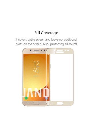 Samsung Uyumlu Galaxy J4 Zore Kenarları Kırılmaya Dayanıklı Cam Ekran Koruyucu