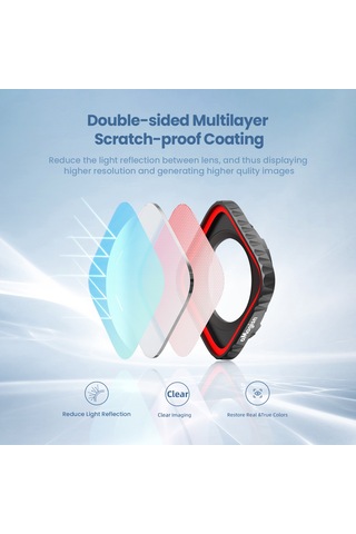 Yunboo Insta360 Ace Pro İçin Spor Kamera Cpl Filtresi - Abs Ve Optik Cam Malzemeyle Tasarlanmıştır Çok Renkli