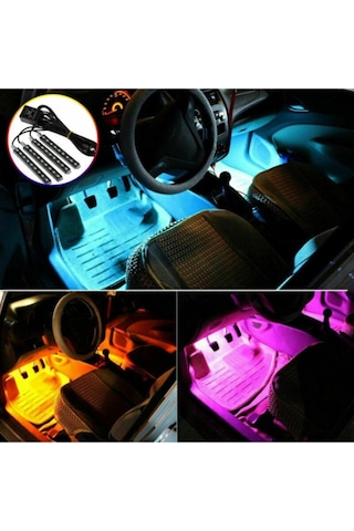 Oto Aydınlatma Araç Içi Ayak Altı Led Müziğe Sese Duyarlı Kumanda
