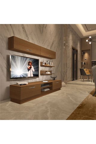 Decoraktiv Eko 5b Mdf Dvd Tv Ünitesi Tv Sehpası - Naturel Ceviz