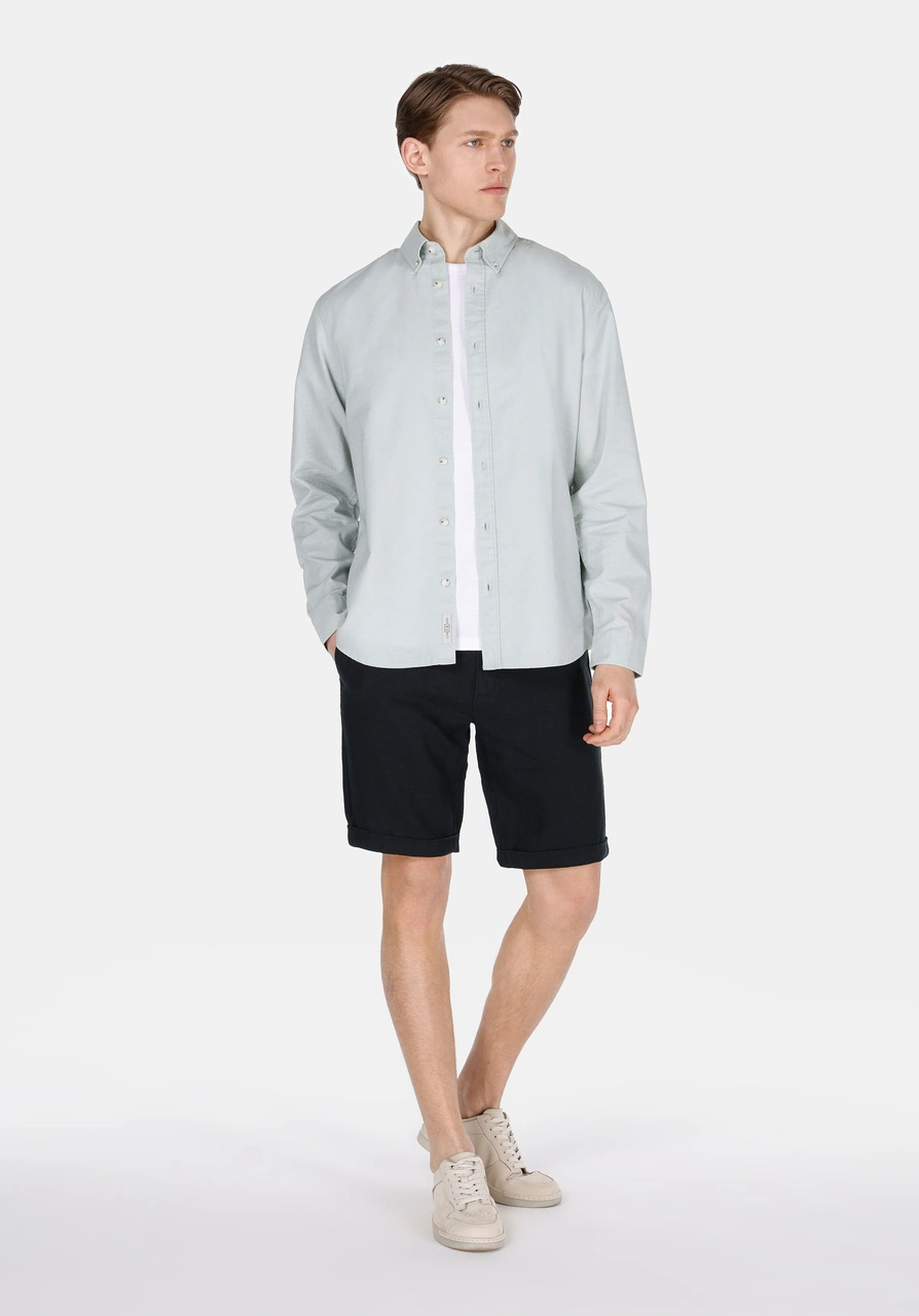 Colin's Colins Regular Fit Shirt Neck Düz Erkek Yeşil Uzun Kol Gömlek Cl1074489 Q1.v1 Fgr Yeşil