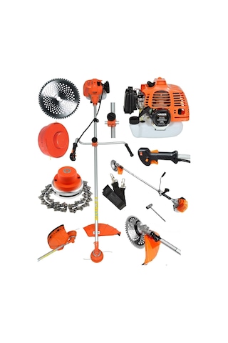 Mager Benzinli Yan Tip 52 Cc 9,9hp Tırpan Capa Canavar Başlık Çim Çalı Çırpı Biçme Makinası