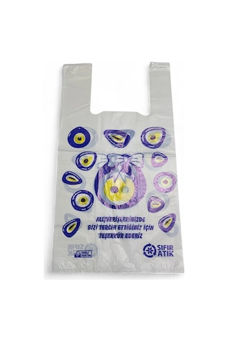 Gülen Yüz Baskılı Atlet Poşet Küçük - 10 Kg
