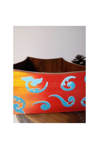 Çok Amaçlı,el Boyaması Rölyef Kabartma Ahşap Kutu