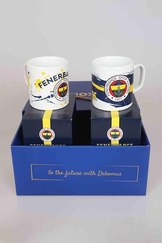 Dekomus Gıft Box Özel Kutulu Lisanslı 2'li Fenerbahçe Kupa Altın