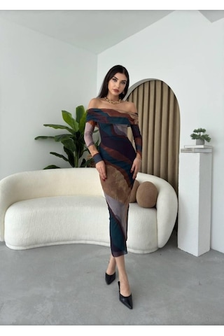 Sevilla Madonna Yaka Tül Elbise Ki Remit