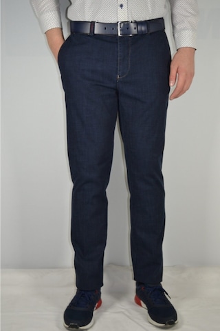 Erkek Nıkralı Yan Ceb Kot Pantolon Lacivert