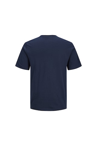 Jack & Jones Erkek Gögüs Baskili Bisiklet Yaka Tisört - Tom - 12298418 Lacivert