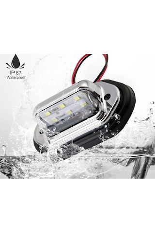 Sealux Marine Plaka & Merdiven Lambası Beyaz Led 12-24V Çiftli Beyaz