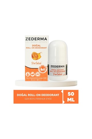 Zederma Doğal Roll-on Deodorant Portakal