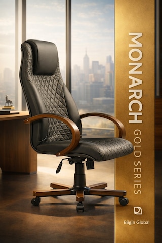 Monarch Premium Yönetici Ofis Ve Büro Koltuğu Anatomik Tasarım Lüks Oturum Konforu Siyah