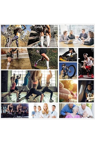 Ranyeek Bakır Kompresyon Çorapları 3 Adet 15-20 Mmhg: Spor, Yürüyüş, Uzun Ayakta Çalışma İçin Kan Akışını Artırır, Yorgunluğu Azaltır - Unisex Çok Renkli