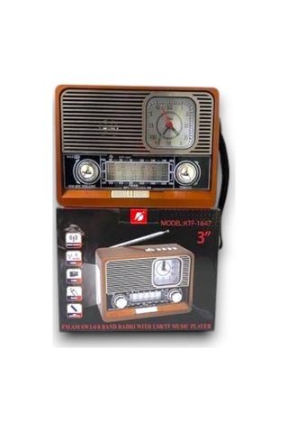 Nostaljikradyo 1647 Bluetooth Hoparlör - Şarjlı Ve Taşınabilir Ses Deneyimi