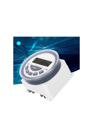 Vkemall Tm619h-2 Lcd Dijital Zaman Kontrol Anahtarı, 4 Güç Kaynağı, 30a Akım, Kesinti Sonrası Program Koruma, 24/12 Saat Seçeneği 12v Dc/ac