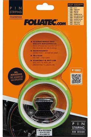 Foliatec Jant Şerit Seti Ve Montaj Aparatı 215x4cm-6mm Neon Yeşil