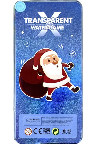 Hediyelik Sulu Halka Geçirme Oyuncağı - Noel Baba Ve Geyik Figürlü
