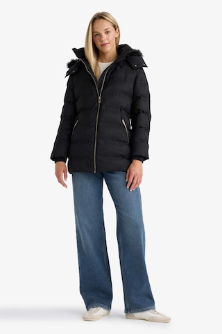 Defacto Su Geçirmez Regular Fit Kapüşonlu Parka F7424ax26spbk27 Siyah-bk27