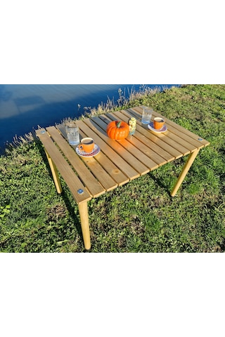 Brotherscraft Ahşap Katlanır Rulo Kamp Ve Piknik Masası 80 60 ...