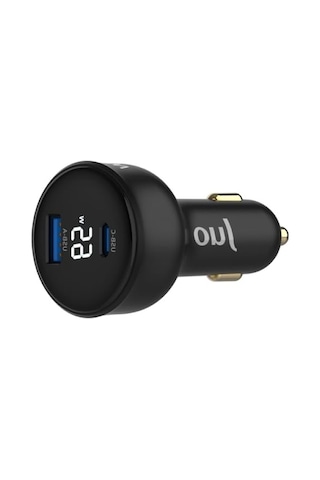 65w Hızlı Araç Şarj Aleti - Type-c Ve Usb-a Portları İle