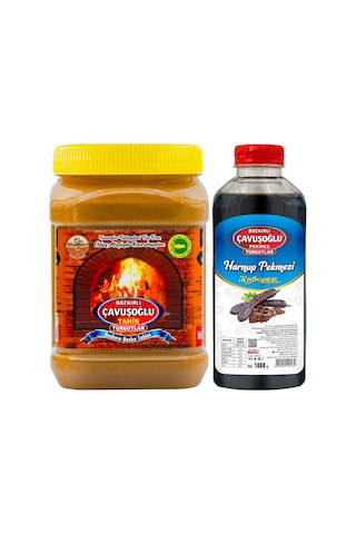 Bozkırlı Çavuşoğlu Tahin Kepekli 930 G+ Çavuşoğlu Keçiboynuzu Pekmezi 1 KG