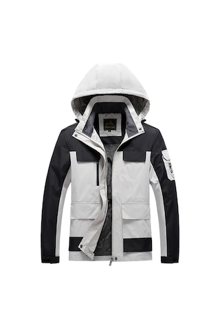 Kadın Kapüşonlu Ceket Fildişi Fildişi