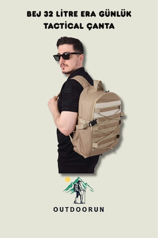 Outdoorun Bej 32 Litre Günlük Tactical Çanta Bej