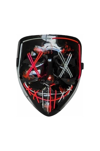 Işıklı Led Maske Parti Eğlence Maskesi Hallowen Neon Maske