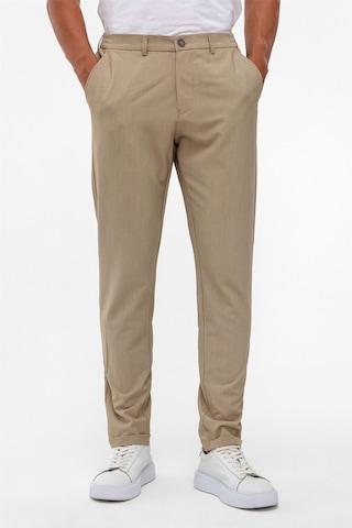 Süvari Bej Slim Düz Jogger Pantolon-38641 Bej