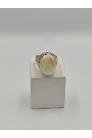 Bilardo Topu Kasa Sade 925 Ayar Gümüş Erkek 24 Mm Yüzüğü