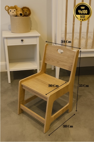 Çocuk Aktivite Masası Sandalyesi %100 Mdf