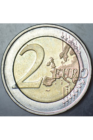Almanya 2 Euro 2015 Sirkülasyon Hatıra-birleşmenin 25. Yılı. Çilaltı.