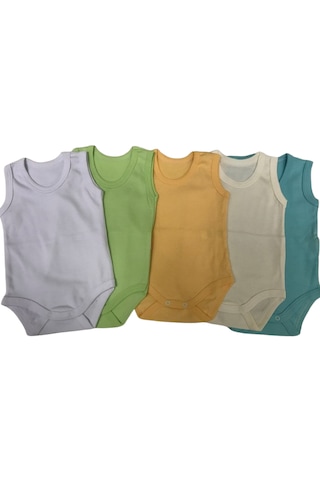 Özdemirli Tekstil Bebelino Çıtçıtlı Askılı Badi 5'li - Çok Renkli