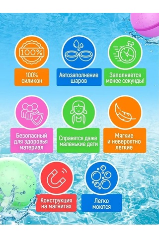 Net Brenda Manyetikli, Tekrar Kullanılabilir Su Bombası 168861474 GRİ