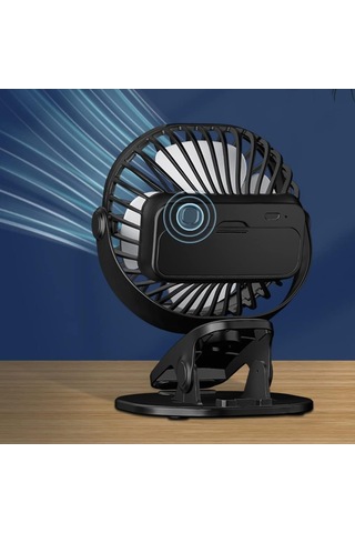 Clipon Fan, Usb Küçük Fan, Usb Kablosu İle Güçlendirildi, 3 Hız, Ofis Yatak Odası Masaüstü Pembe İçin Sessiz Elektrikli Fan